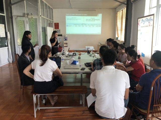 IntelloCut software training at Song Hong factory in Vietnam