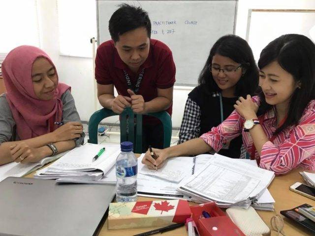 Sumbiri team having a discussion in the Phase-1 of GSDCost training