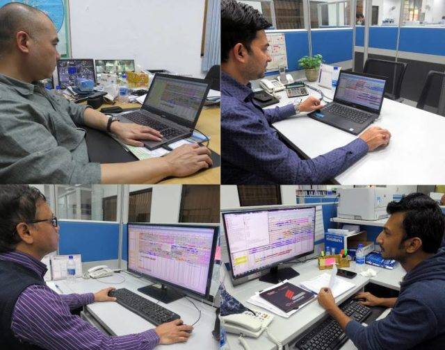 Paddock's Jeans team in Bangladesh using FastReactPlan on their computers