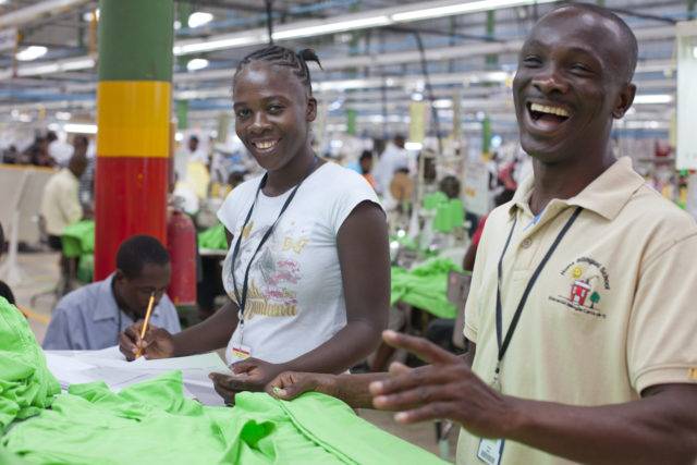 Employees in Grupo M factory